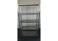 Regál s 5x perforovanými policemi 1000x500x1800mm nerz gastro Regál s 5x perforovanými policemi 1000x500x1800mm nerz gastro