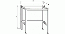 Podstavec  pod myčku  600x600x700mm nerez gastro