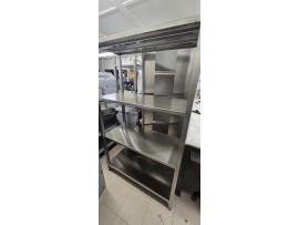 Nerezový regál skladový 1600x600x1800mm gastro bazar